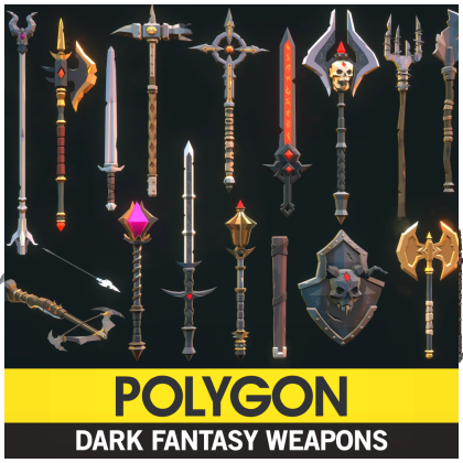 Polygon Dark Fantasy Weapons