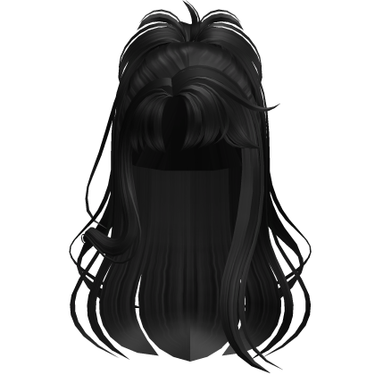 Y2K Wispy High Ponytail (Black) Roblox item