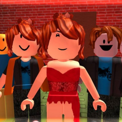 Red dress girl Roblox decal
