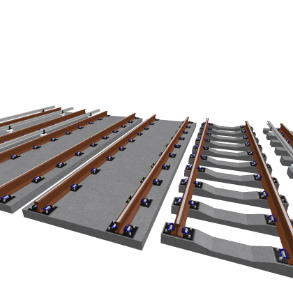 Super realistic train track set