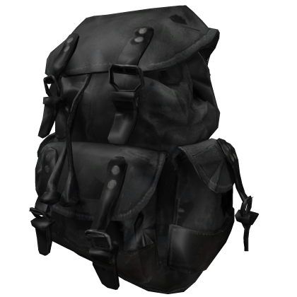 Black Retro Travel Backpack Roblox item