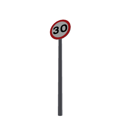 30MPH Speed Limit Sign