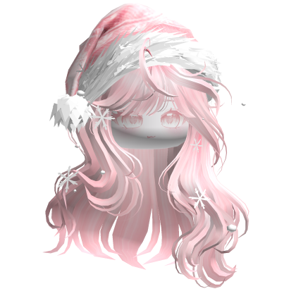 Christmas Waves w/Santa Hat (Pink)