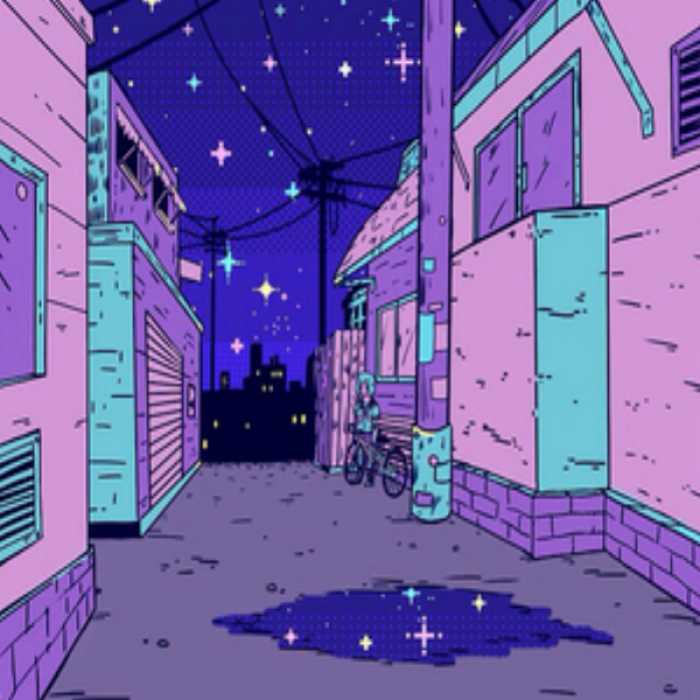 vaporwave pink purple town? lol Roblox decal
