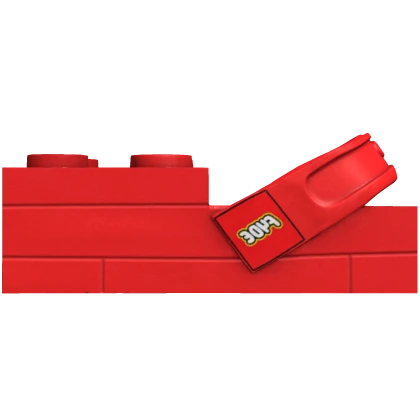 Red Brick Slides - Left Shoe Accessory Roblox item thumbnail