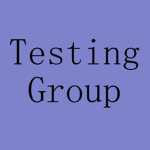 Testing group (for games and clothing)