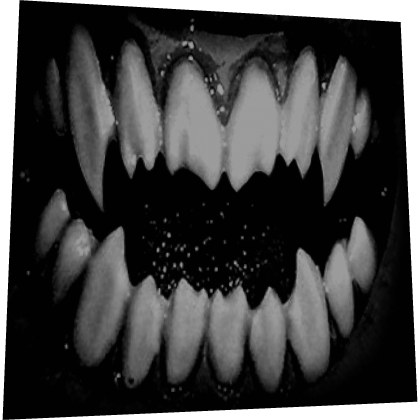 Censor bar vampire teeth face cover
