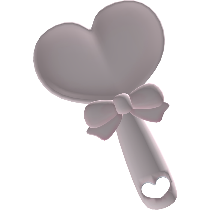 ꒰♡꒱ sweet pink girly little heart mirror >ᴗ<  ˚.