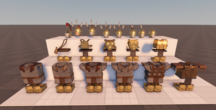 ( 19 PC ) Ancient Rome Armor & Helmet Set LEGION preview 2