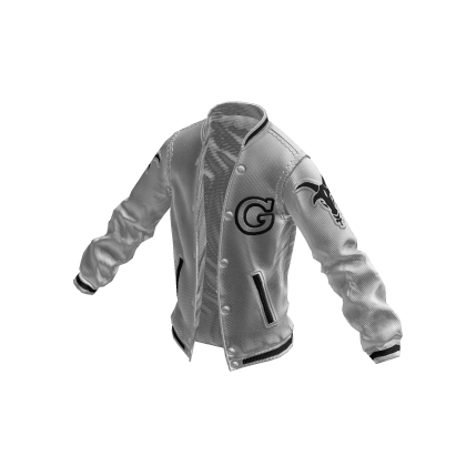 College Jacket | White Black
