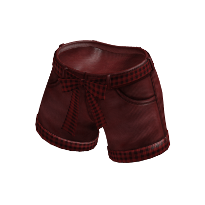 ✨Bow Folded Shorts / Red
