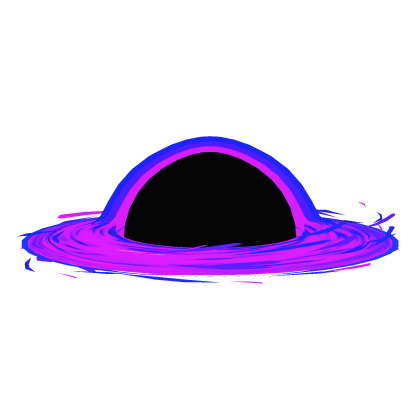 Black Hole Fedora Hat - Purple Roblox item