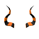 Halloween Horns (Black & Orange)
