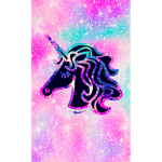 Pastel pink unicorns