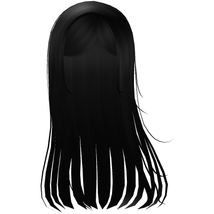 Soft Windy Long Hair in Black Roblox item