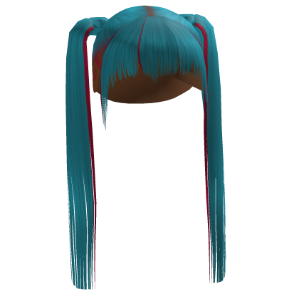 Cute Side Pigtails in Blue