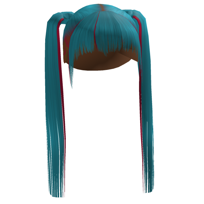 Cute Side Pigtails in Blue