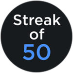 Streak of 50