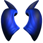Cobalt Pluto Horns
