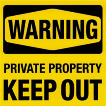 keep out sign Roblox decal