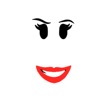 Red girl face Roblox decal