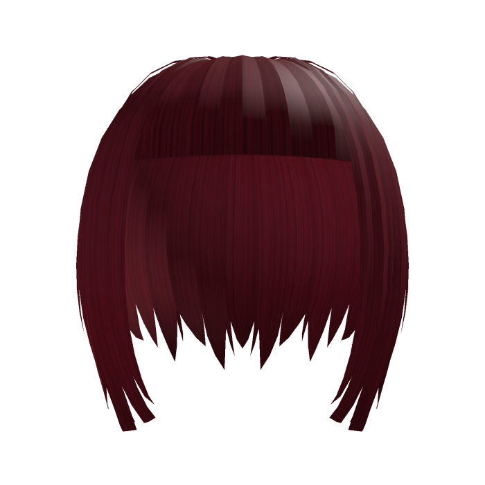 Emo niche choppy short red hair