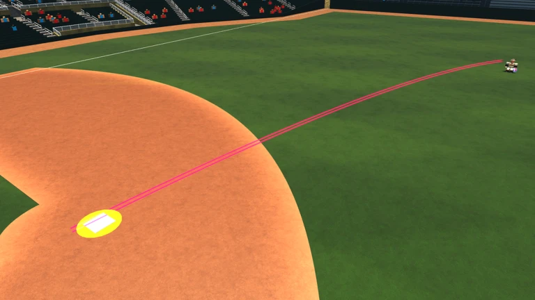 Fielder Throw Projection