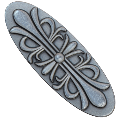 Chrome Ornate Cross Hair Pin Roblox item