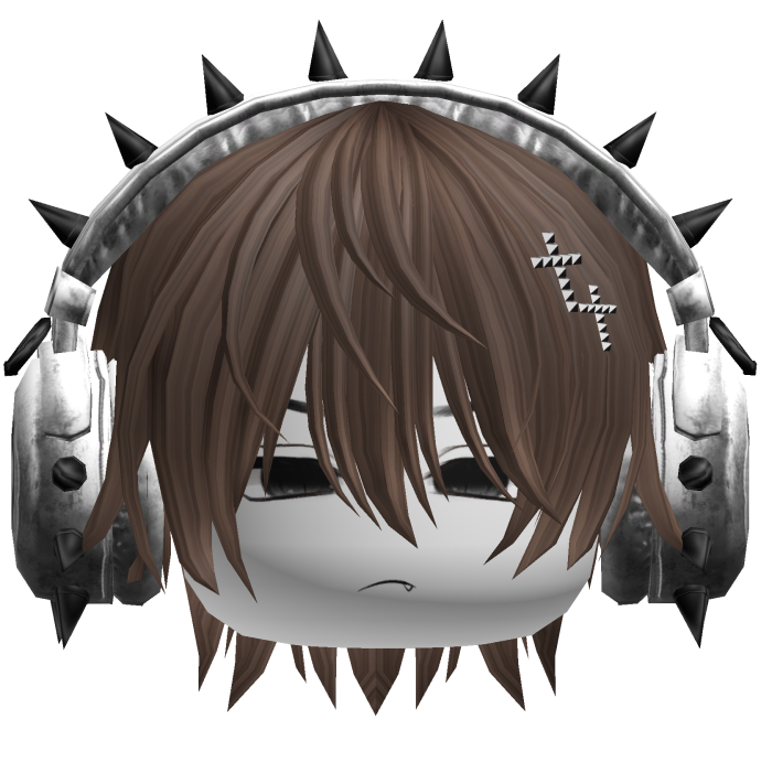 Boy Hair W/ Punk Headphones Brown