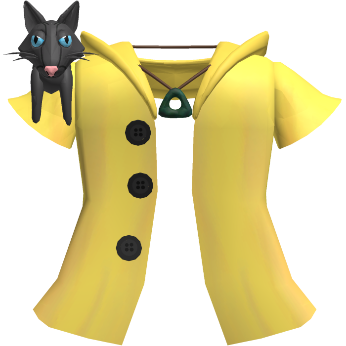 🗝️ Coraline Yellow Raincoat & Cat