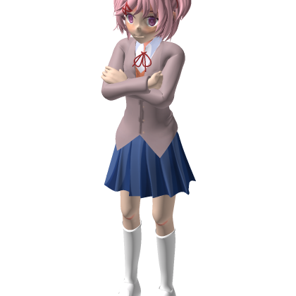 Natsuki Doki Club Chibi Waifu Cute Anime Girl