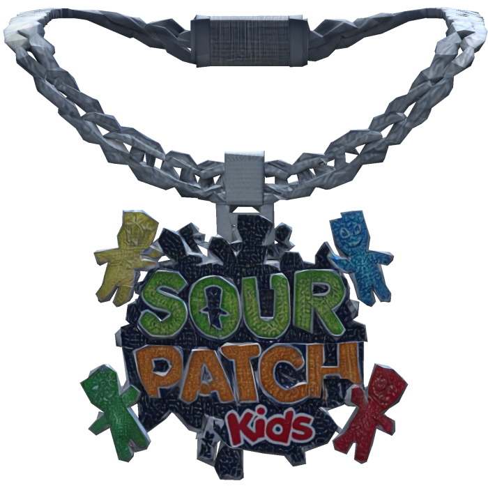 Iced Out Sour Patch Kids Chain Necklace 1.0