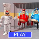 PAPA PIZZA VS BOXER POLICE PRISON RUN! (Obby)