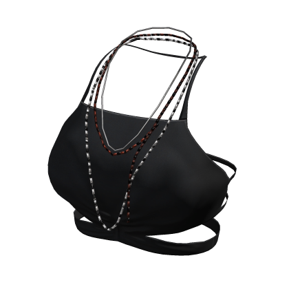 Black Tank Top & beads necklace - aespa thumbnail