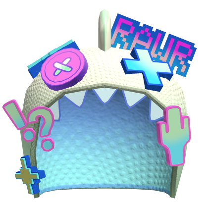 🦕 Retro arcade green rgb gamer dino hood  Roblox item