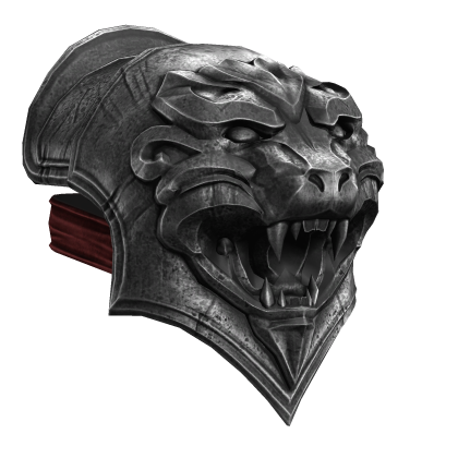 Silver & Red Spartan Armor Pauldron - Left Roblox item