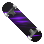 Purple Super Laser Skateboard