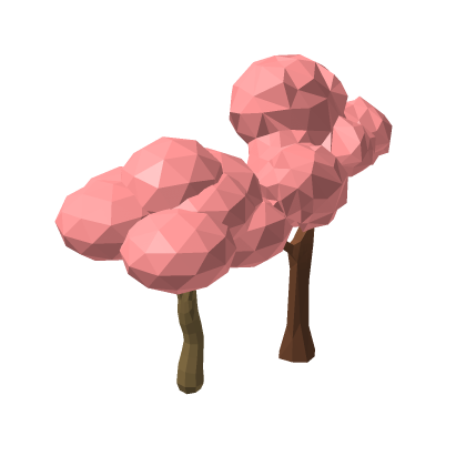 [⭐] [Amazing!] Sakura Tree Low Poly Model