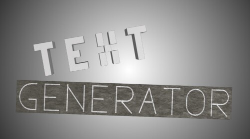 [POSSIBLY BROKEN] Text Generator