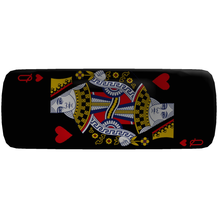 Playing Cards Queen Face Bandage Gothic Black
