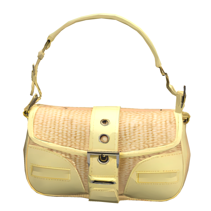 Prada Raffia Bag In Yellow