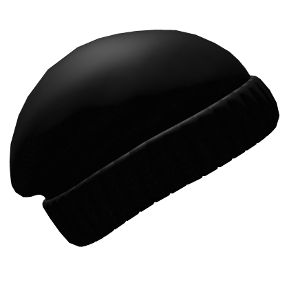 Matte Black Baggy Winter Beanie