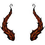 (CODE= 2388 ) Monarch Butterfly Horns