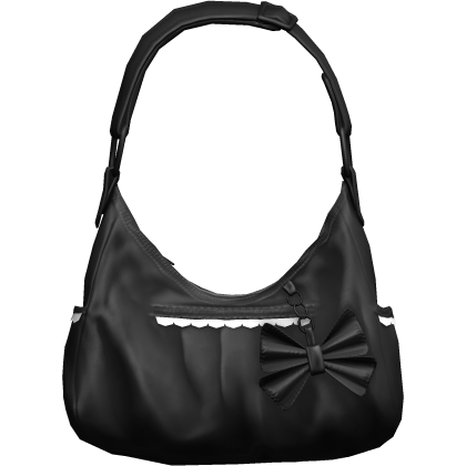 Black Coquette Bow Shoulder Bag