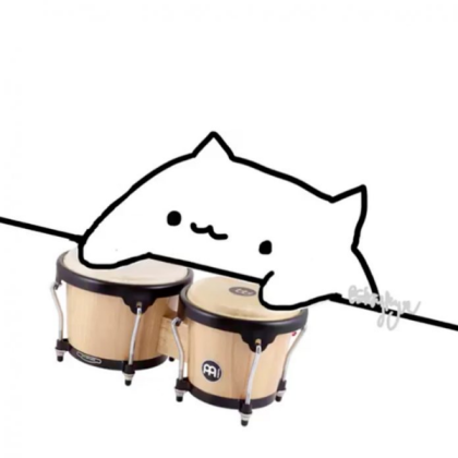 Bongo Cat Meme Roblox decal