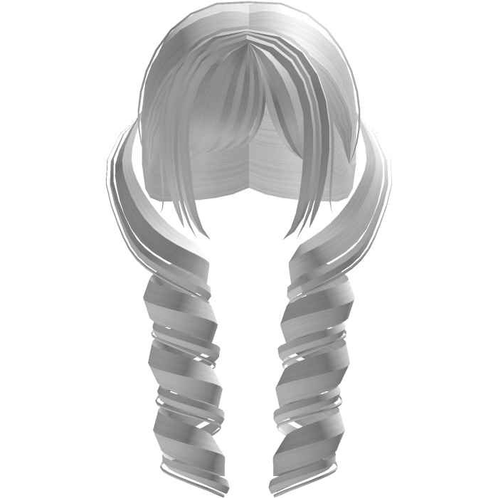 cute curly white moe doll pigtails