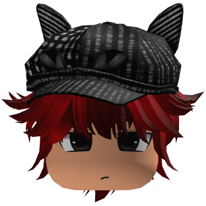 Messy Fluffy Emo Y2K Boy Hair VKAI red CAT