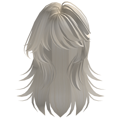cute dreamy long messy girl hair in lighter blonde Roblox item