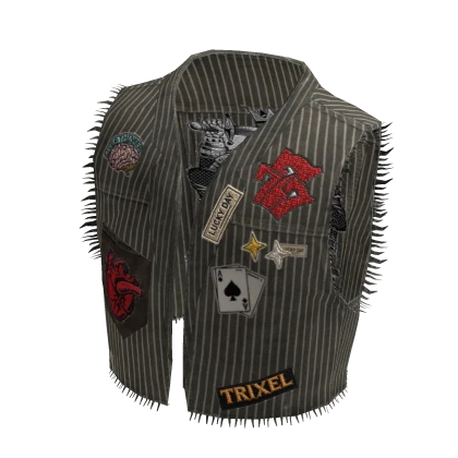 TRIXEL - Outlaw Patch Vest ( Stripe ) | Roblox Item - Rolimon's