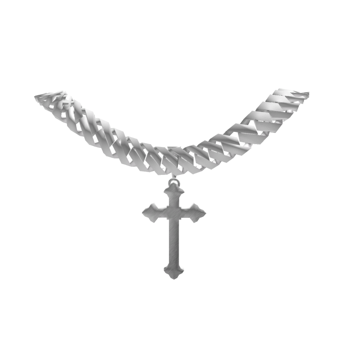 Silver Cross Chain